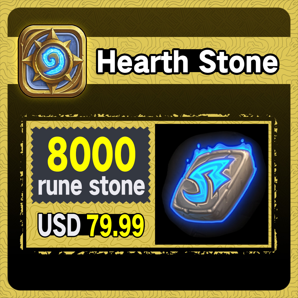 Buy HearthStone 8000 Rune Stones for Sale - Fast Delivery & 100% ...