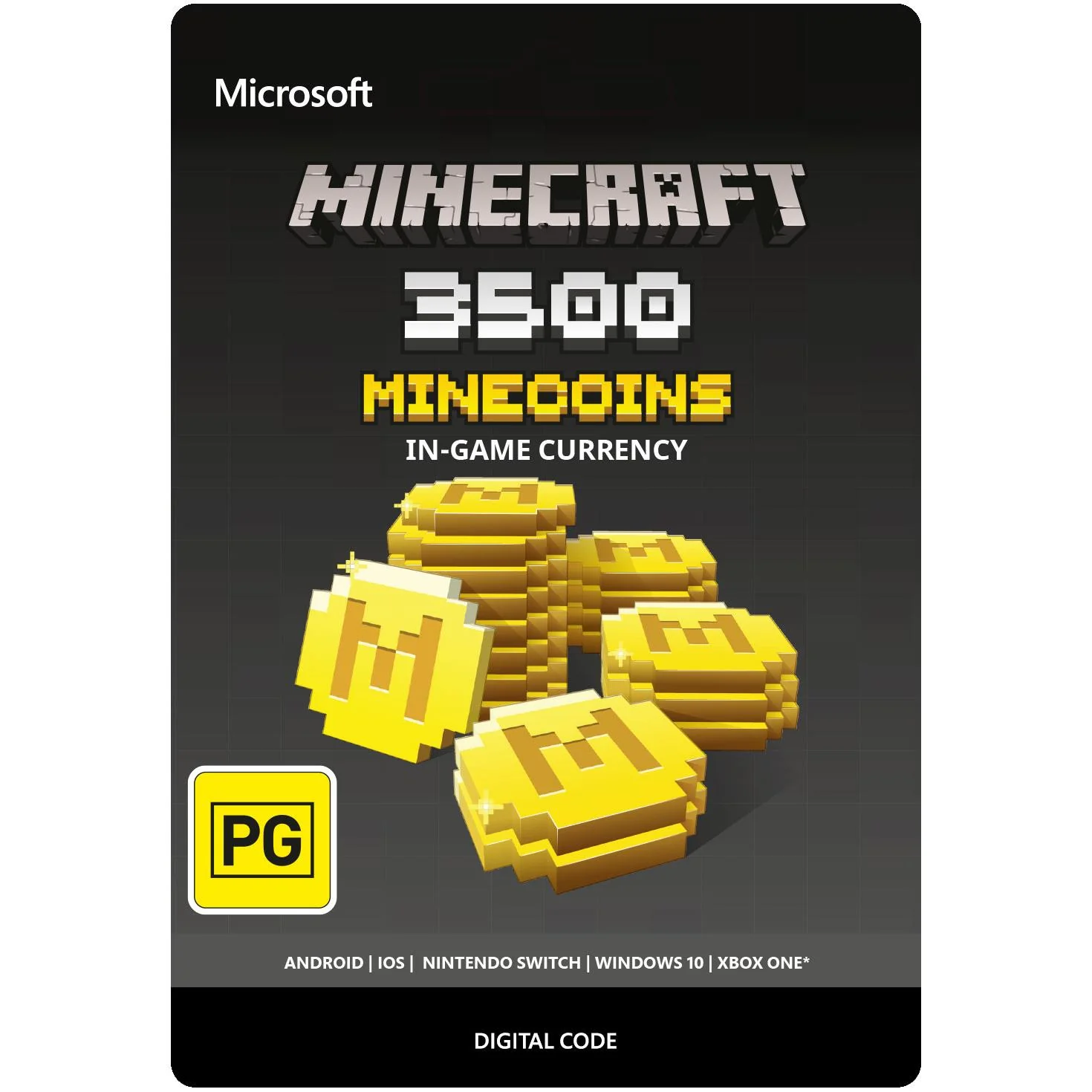 Minecraft Gift Card 3500 Minecoins Instant Delivery Buy Now Australia