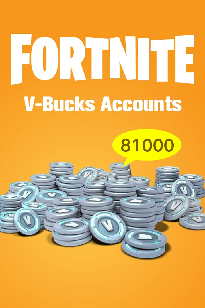 Buy New Epic Account with 81000 Fortnite VBucks Full Access, Safe