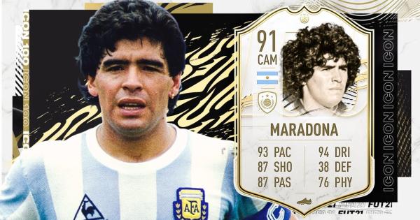 FIFA 22 has removed the Diego Maradona star card due to copyright issues.jpg