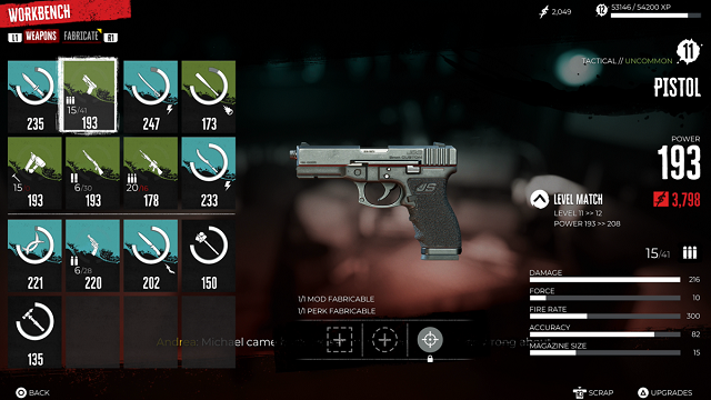 You can collect every weapon to scrap or sell.png