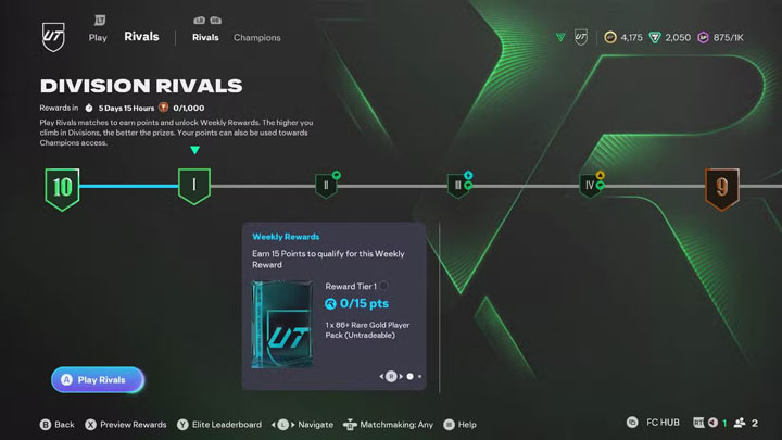 Division Rivals Rewards