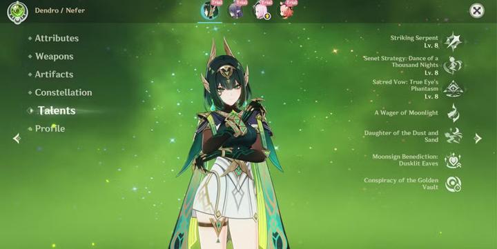 Talent Priority for Nefer