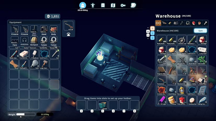 战利品管理，懂得及时撤离