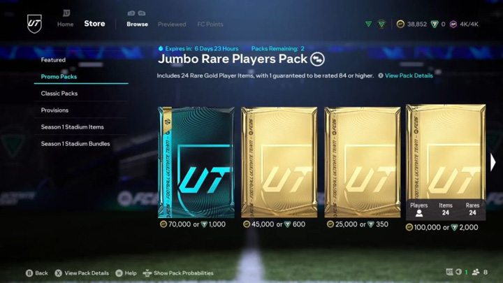 Start Stockpiling Packs Strategically