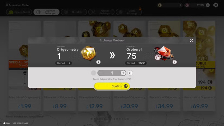 Converting to Oroberyl Converting to Oroberyl