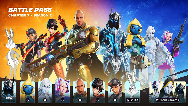 Fortnite Chapter 7 Season 2 Battle Pass Skins