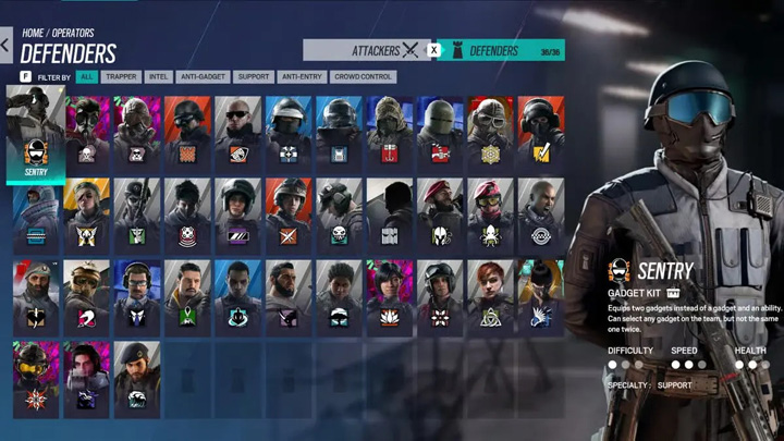 彩虹六号：围攻防守方