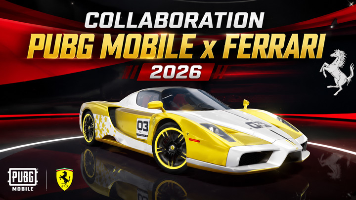 Collaboration PUBG Mobile x Ferrari 2026 Collaboration PUBG Mobile x Ferrari 2026