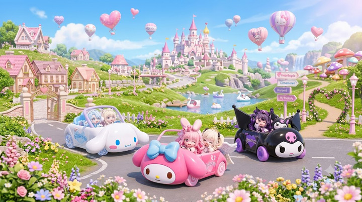 Heartopia x Sanrio Vehicles Heartopia x Sanrio Vehicles
