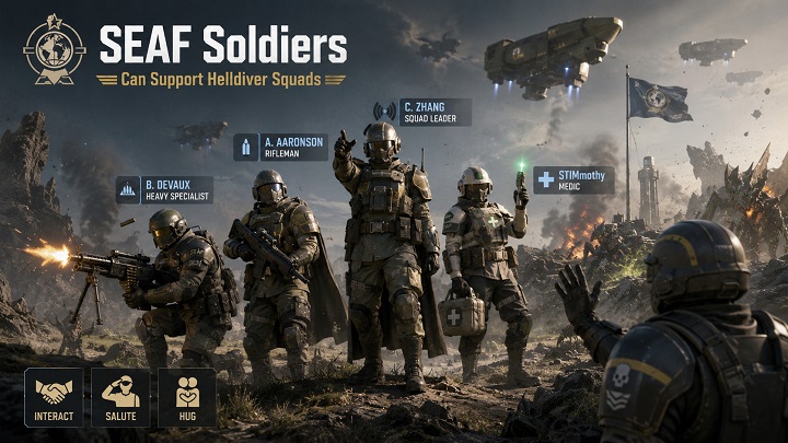 SEAF Soldiers Can Support Helldiver Squads SEAF Soldiers Can Support Helldiver Squads