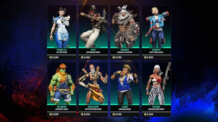 Apex Legends vs Street Fighter 6 crossover skins Apex Legends vs Street Fighter 6 crossover skins