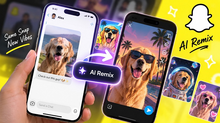 Reimagine Friends' Snaps With AI Remix